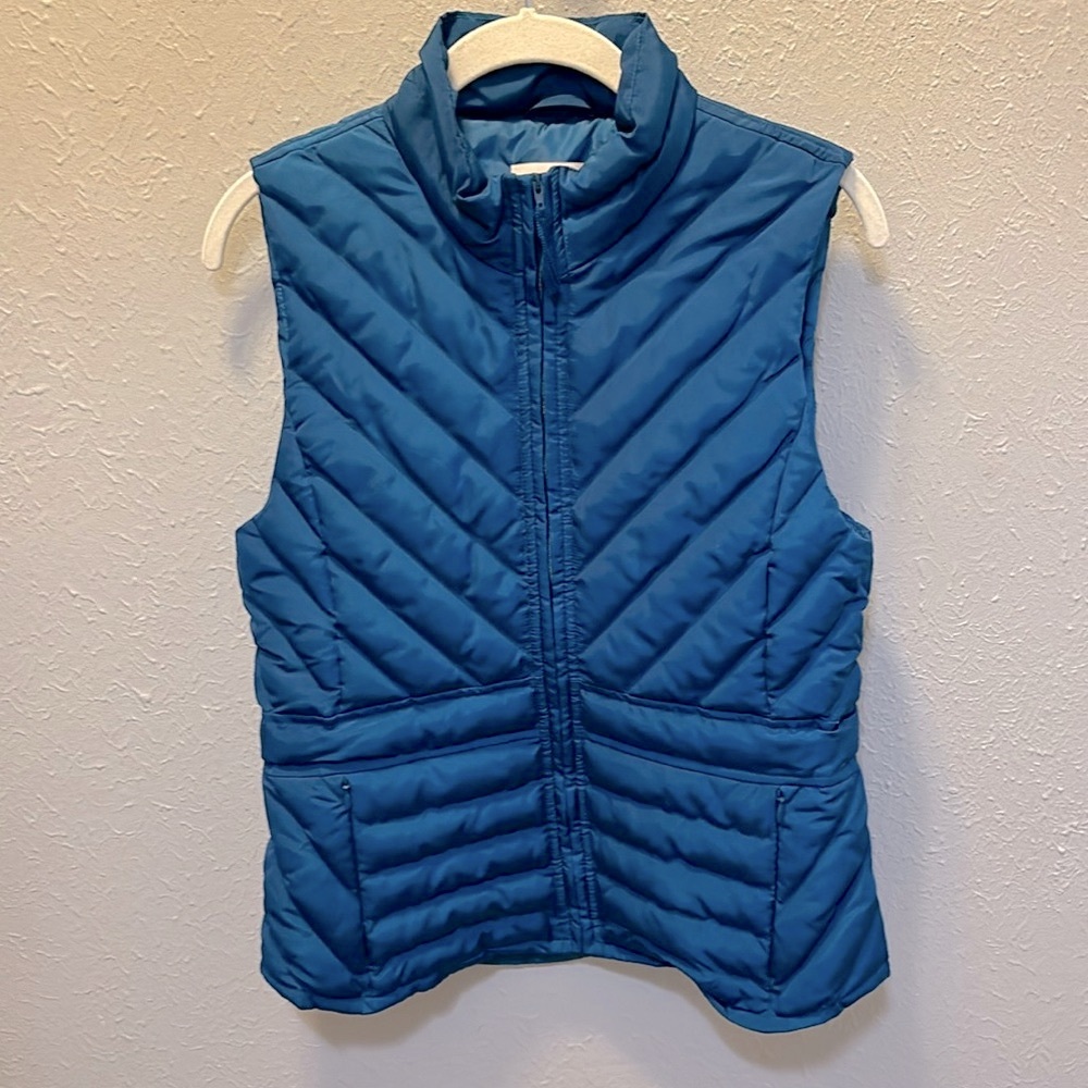Loft Royal Blue Puff Vest Jacket Fall Winter Ready Women’s Size XS